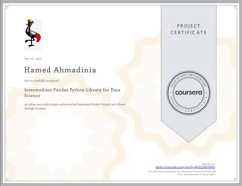 Intermediate Pandas Python Library for Data Science
