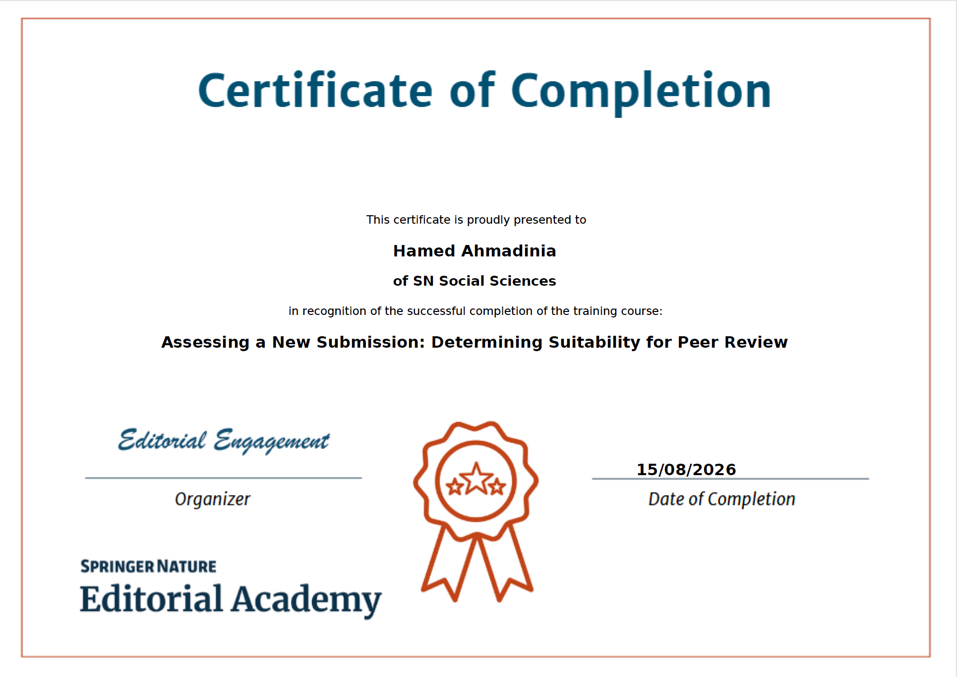 Assessing a New Submission: Determining Suitability for Peer Review