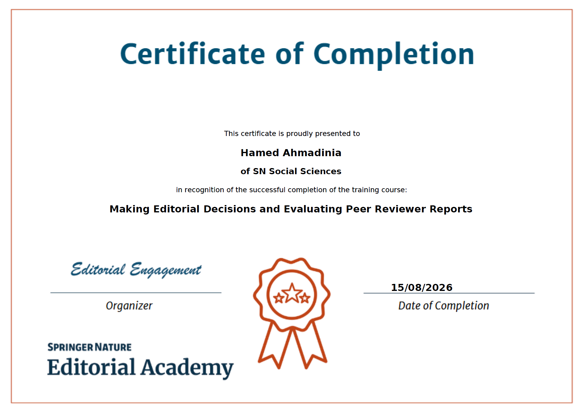 Making Editorial Decisions and Evaluating Peer Reviewer Reports