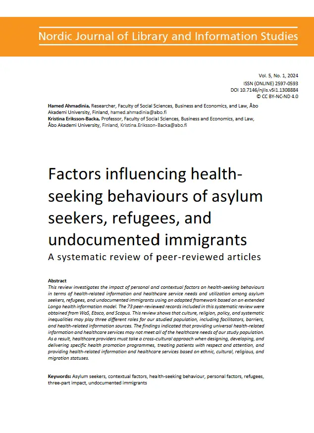 Systematic and comparative review on health-seeking behaviours of asylum seekers, refugees, and undocumented immigrants in the world
