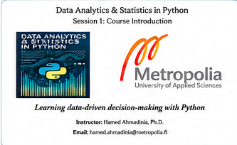 Data Analytics & Statistics in Python